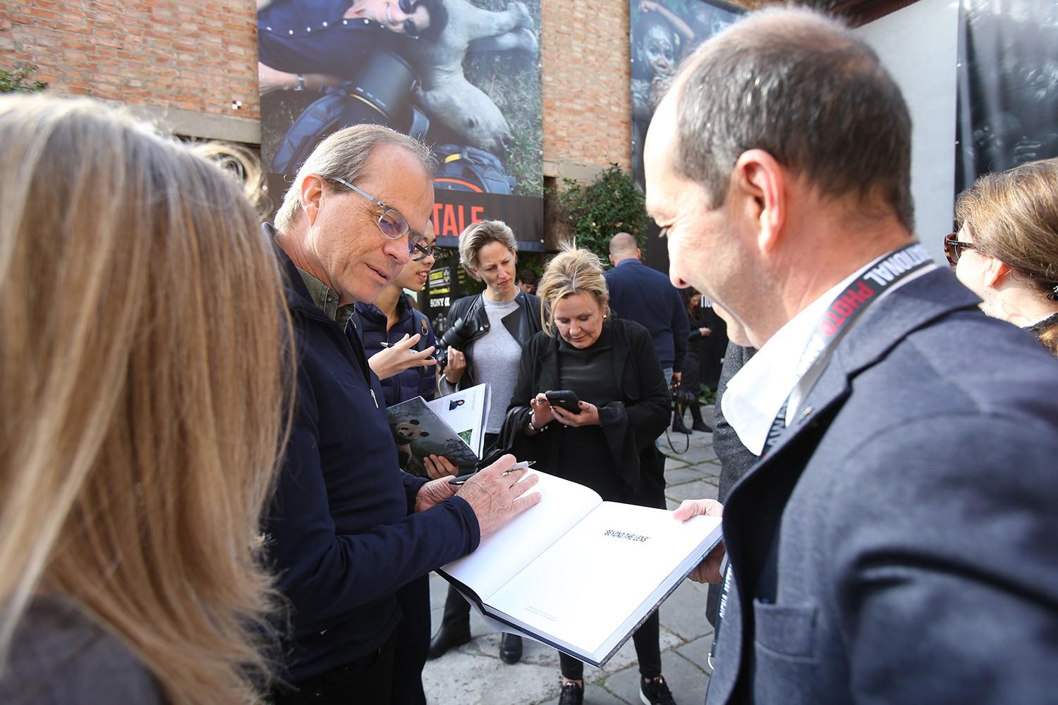 The "Beyond the Lens” exhibition Opening Ceremony at the “Ex Distillery Lo Stellino” with Randy Olson