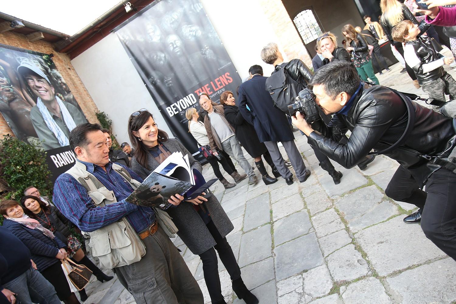 The "Beyond the Lens” exhibition Opening Ceremony at the “Ex Distillery Lo Stellino”, group photo