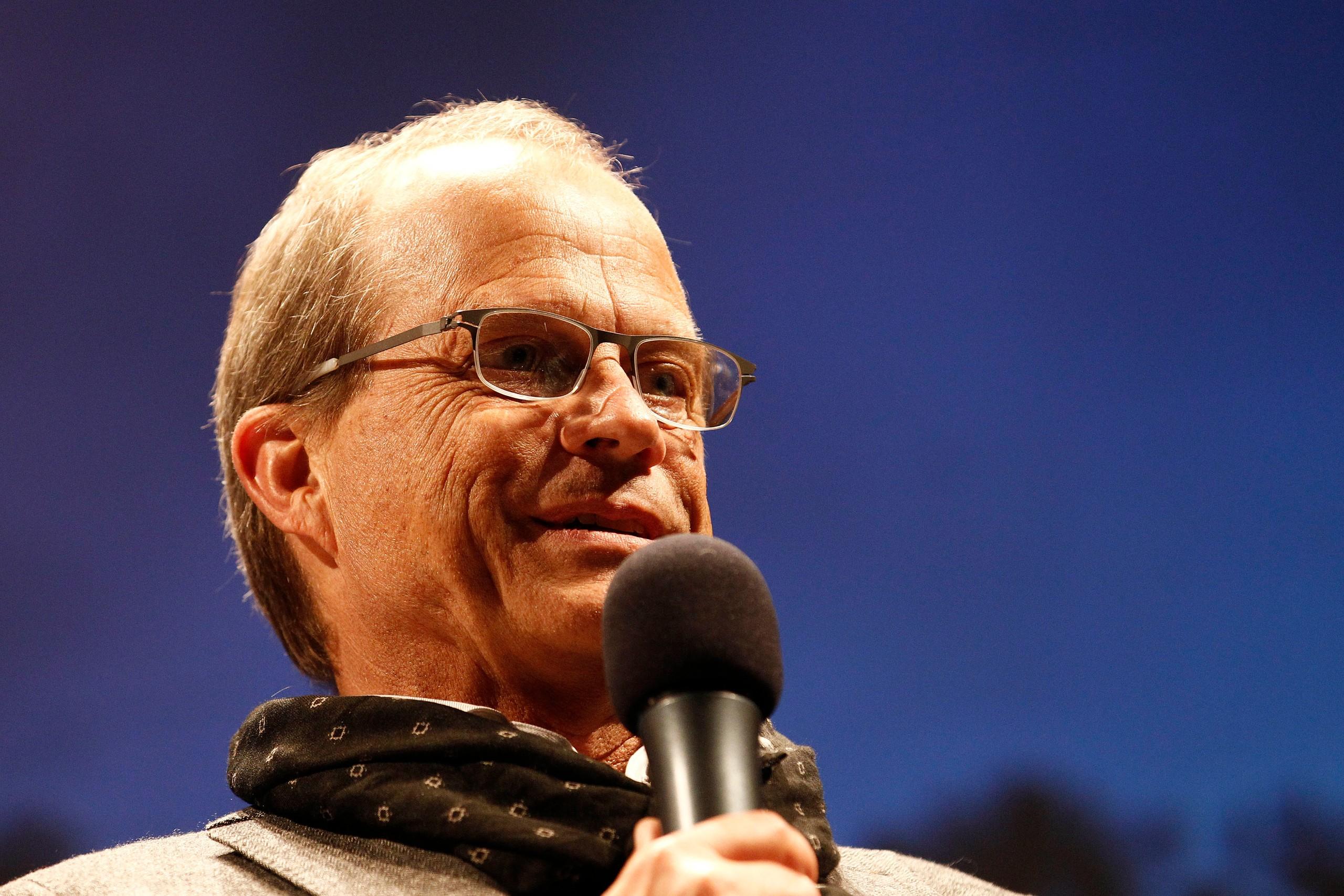 Randy Olson, Photographer of the year during the Awards Ceremony at the Teatro dei Rozzi